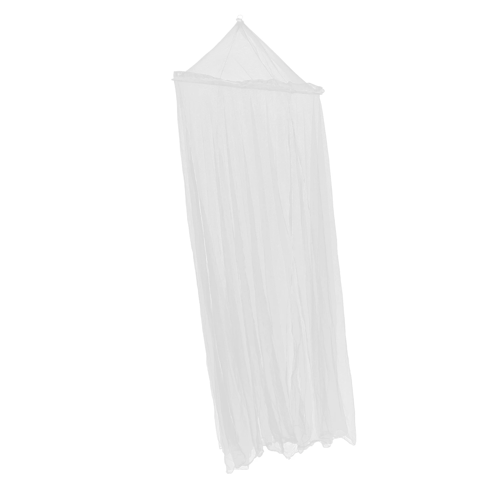 

Dome Mosquito Net Canopy Ceiling Mounted Bed Tent Elegant Polyester Crib Curtains Student Dorm Round Princess Adjustable Height