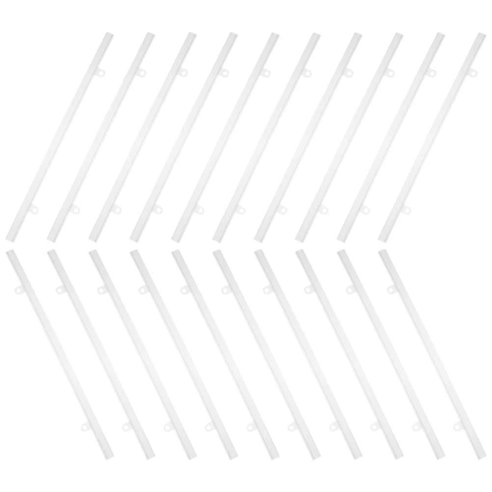 

20pcs Poster Pole Transparent PVC Hanging Strip Display Rail for Wall Banner Retail Mall Supermarket Advertise Frame