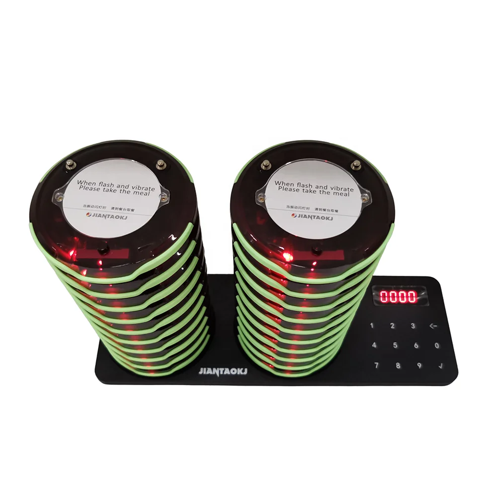 Wireless Waiter Call Button Long Range Coaster Paging System Mini Beeper Waterproof Buzzer Restaurant Pager System