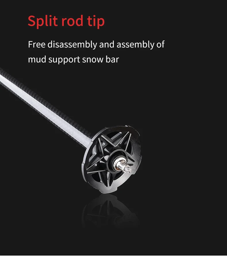 2pcs AONIJIE E4204 Lightweight Folding Trekking Poles Carbon Fiber Walking Stick Drawstring Fixed For Hiking Mountaineering