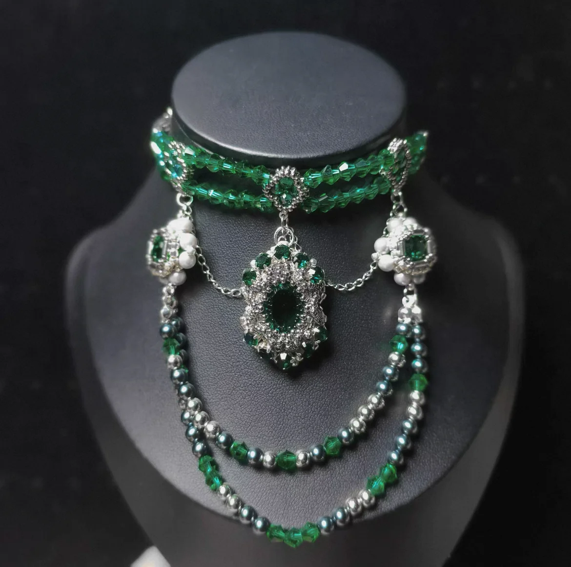 

Doll accessories emerald necklace for uncle 68cm 70cm 1/3 BJD necklace free shipping