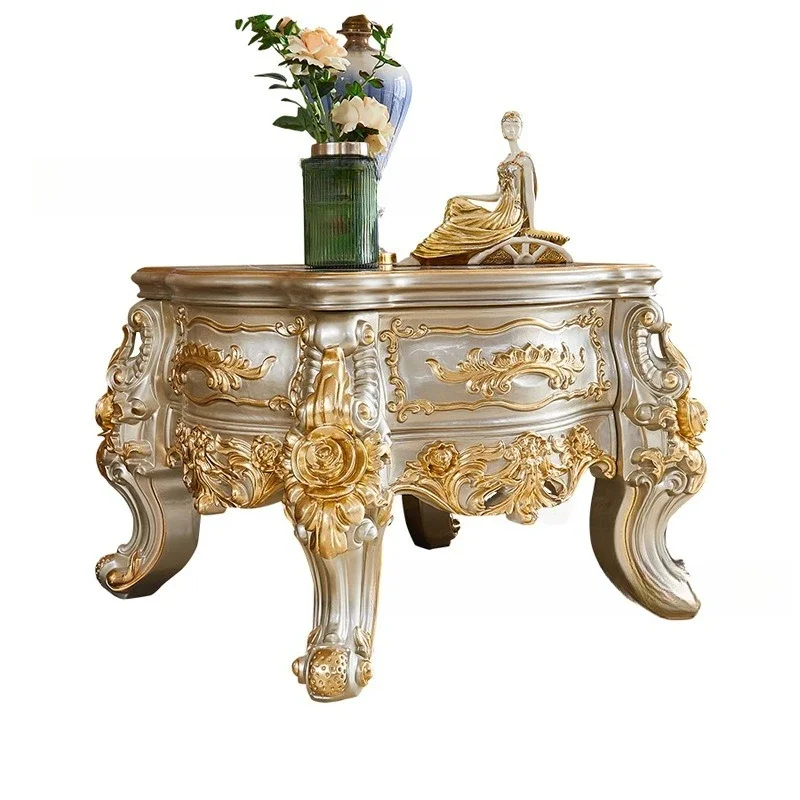 

HS Европейский шкаф для телевизора из массива дерева, журнальный столик, комбинированный набор мебели, европейская мебель для гостиной, спальни, ретро резной пол, кабина