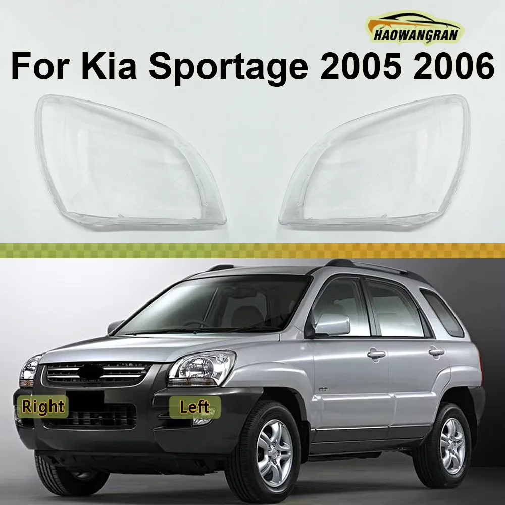 

For Kia Sportage 2005 2006 Headlight Housing Shell Lamp Shade Lens Transparent Headlamp Cover Plexiglass Auto Replacement Parts