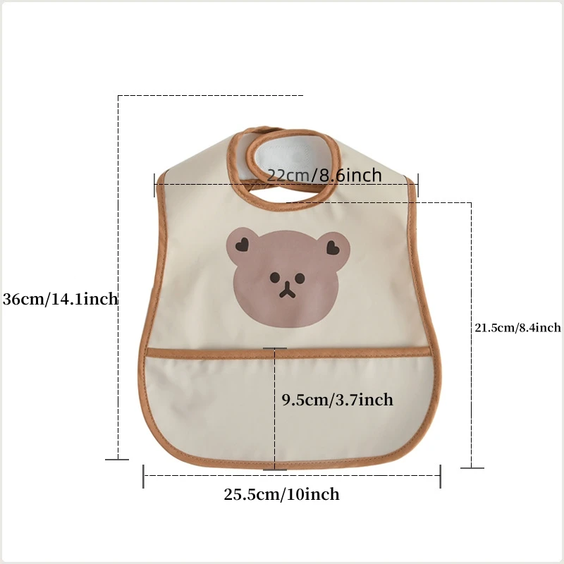 1pcs Baby Bibs Toddler Waterproof No Sleeve Apron Cartoon Animals Children Feeding Smock Sleeveless Bib Baby Stuff