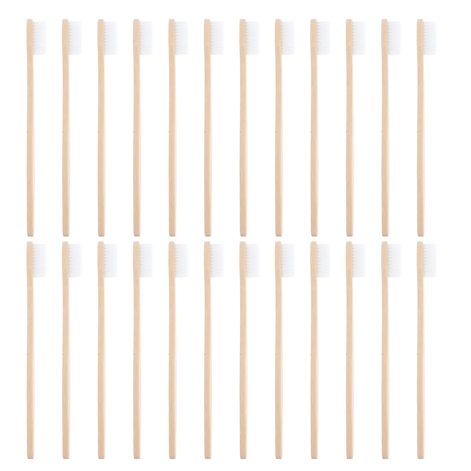 24Pcs Bamboo Toothbrush Soft Brush Adults Travel Household Hotel Camping Portable Toothbrushes Bamboo Tooth Brush