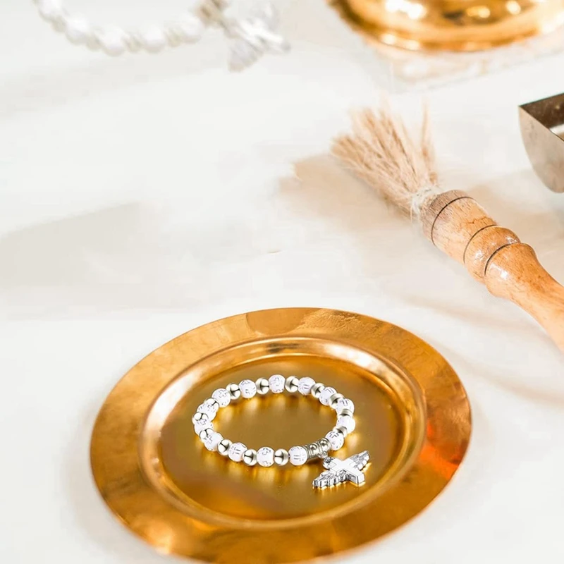 ABXH 30 ชิ้น Angel Wing Rosary สร้อยข้อมืออะคริลิค Baptism สร้อยข้อมือลูกปัดสําหรับ Baptism Favors Communion งานแต่งงาน
