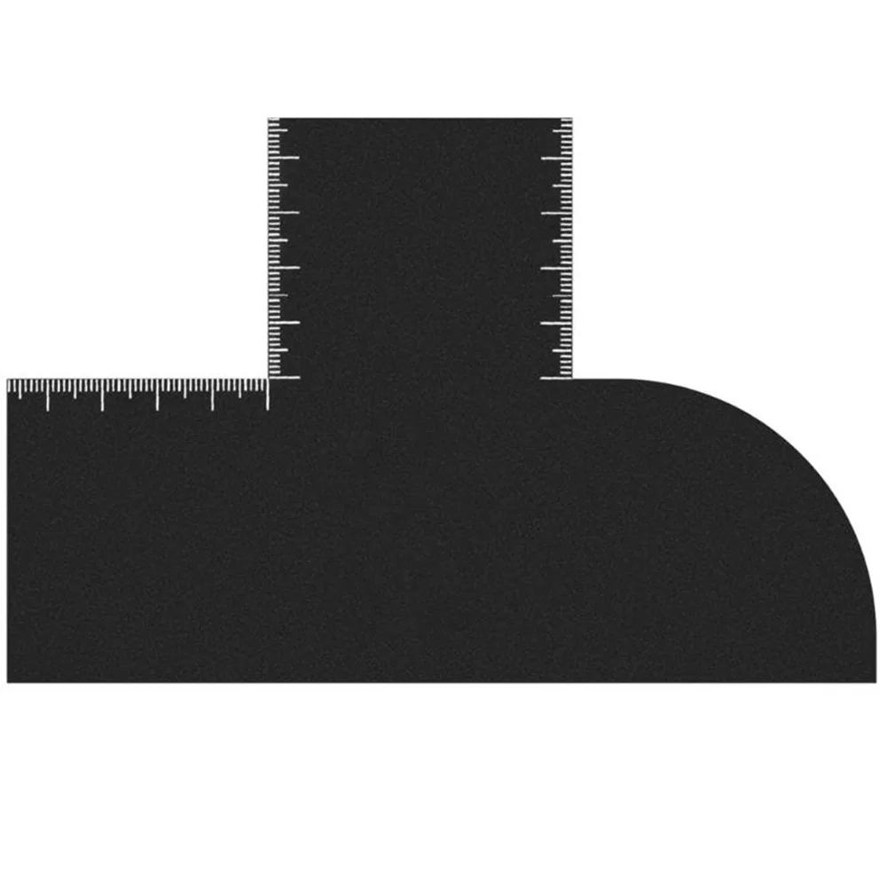 Reusable Color Enhancement Barber Card with Measurement Indicators Easy to Clean Enhancement Card for Barbers Black