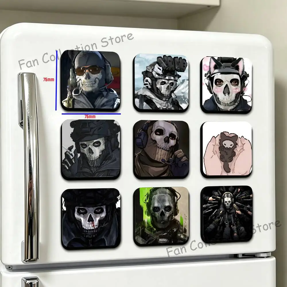 

Call D-Duty Ghost Refrigerator Magnets Cute Cartoon Magnetic Personality Decorations Creative Gifts