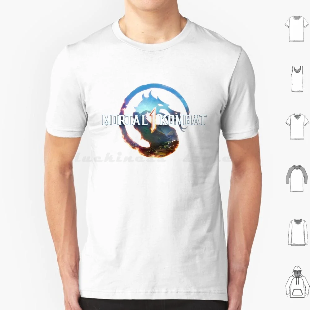 Mortal Kombat 1 Camiseta con Logo oficial de algodón para hombres y mujeres DIY estampado Mortal Kombat 1 Mk1 5 Ps5 Pc Switch Liu Kang God Liu Kang Kung