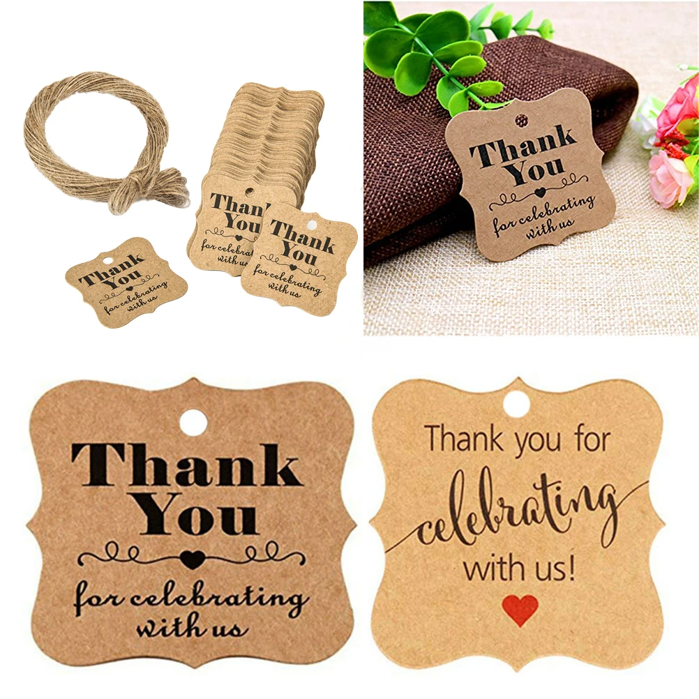 

Kraft Paper Tag Thank Gift Tag Kraft Gift Label Kraft Label Tags