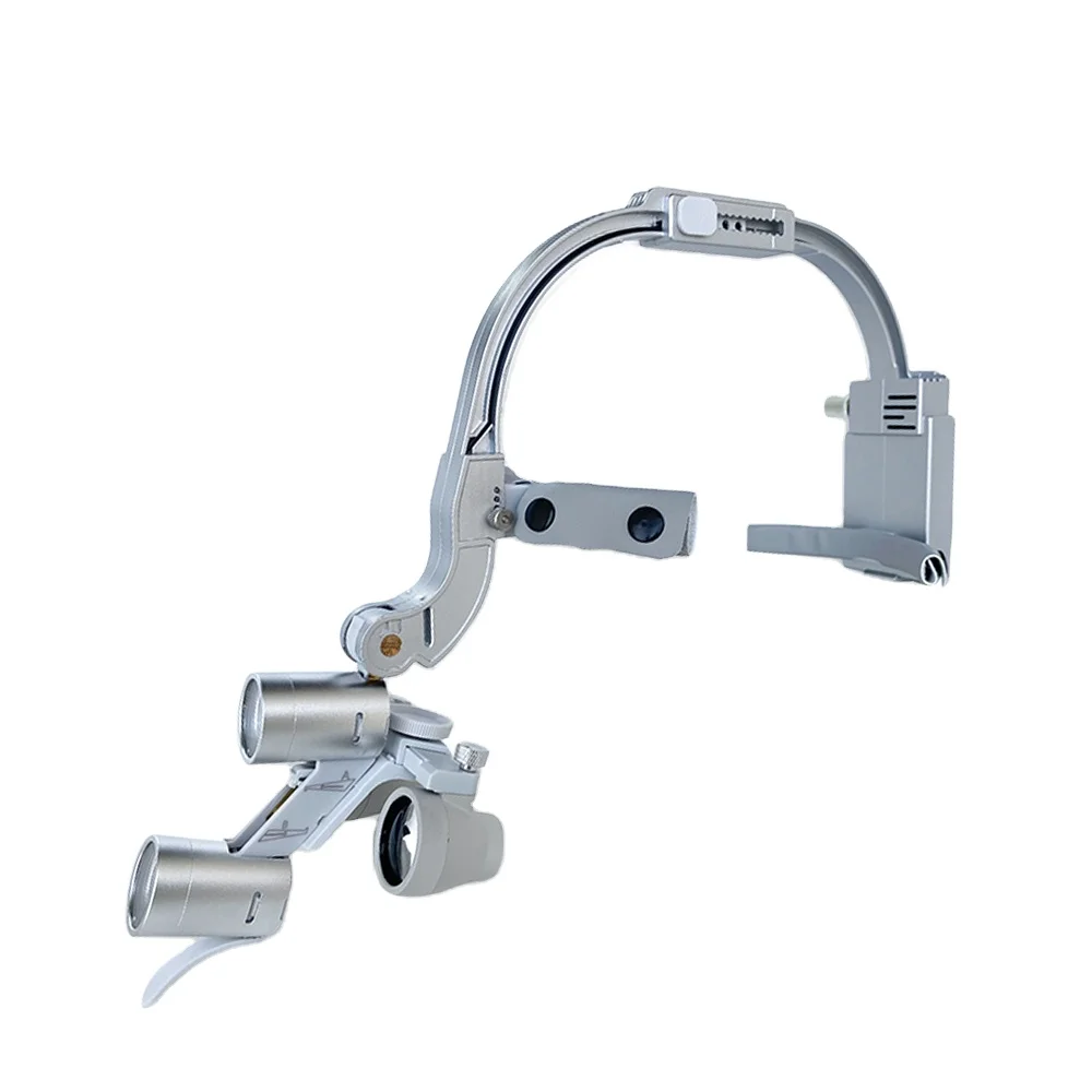 

de ntal 2.5X 3.5X Loupe Magnification Binocular Surgery Surgical Magnifier with Headlight LED Light Dentist Medical Loupes Lamp