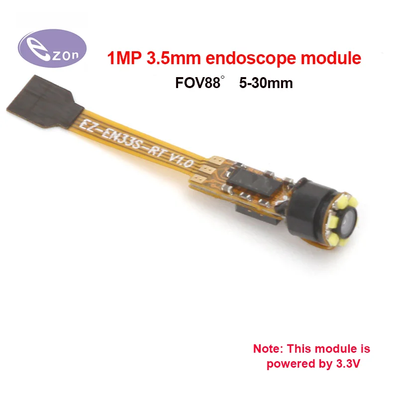 

1MP 3.5mm USB ultra short endoscope module HD lens FOV88゜industrial pipeline auto repair adjustable focus EZ-EN33S-RT