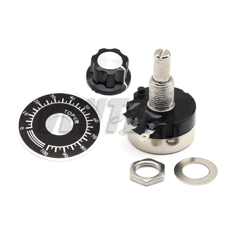 RV24YN20S 1Set/3PCS Carbon Film Potentiometer 1K 2K 5K 10K 20K 50K 100K 1M Ohm Single Rotary Taper With A03 Knob With Dial