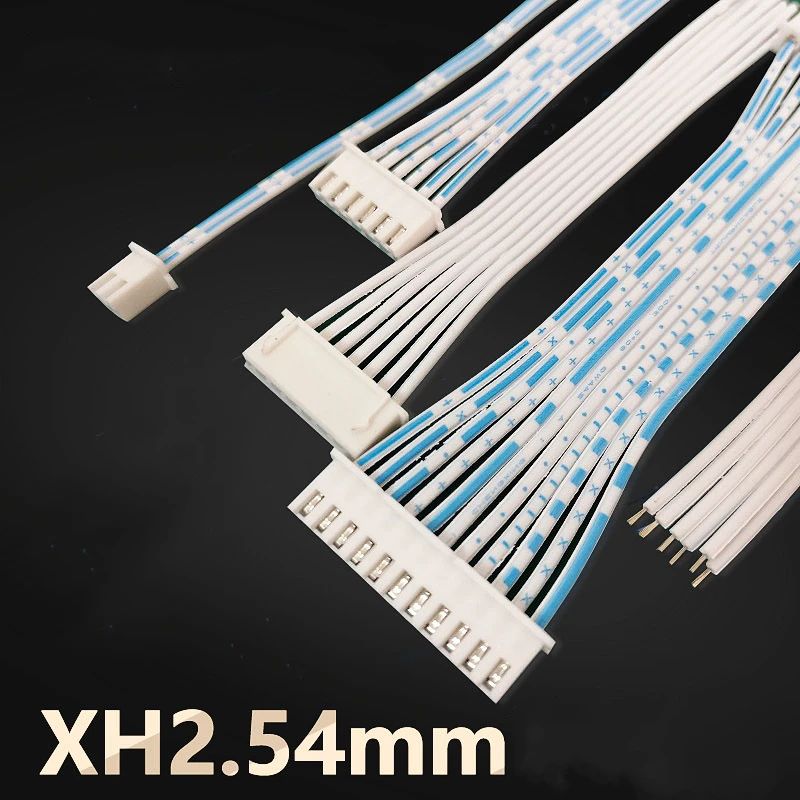 5pcs XH 2.54mm Pitch Connector Cable Length 10/15/20/30CM Blue and White XH2.54 Plug Line 2P/3P/4P/5P/6P/7P/8P/9P/10P/11P/12Pin