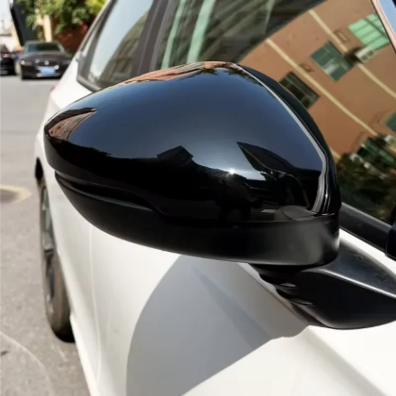 For Honda Civic 11th Gen 2022 2023 2024 Side Mirror Cover Rear View Glass Cap Car Styling Eyebrow Accessories Decoration 2Pcs view 2