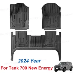 Car TPE Car Floor Mats For Tank 700 New Energy 2024 All Weather Cargo Liner Seat Back Anti Dirty Pads