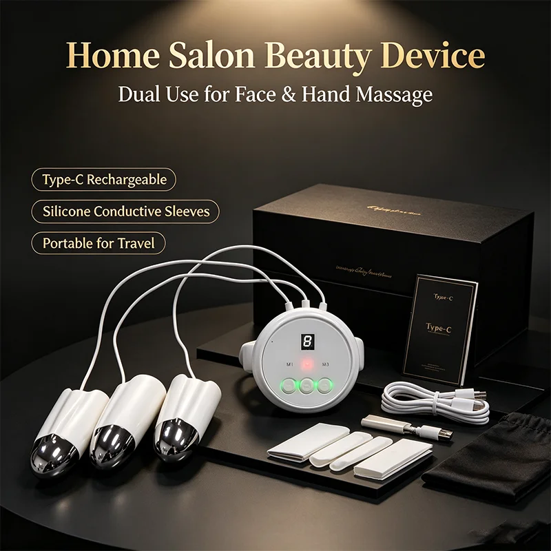 New Facial Lifting Micro Current Golden Finger Massager For Lifting Skin Suitable Reduce Fine Lines Home Salon Skin Care Device