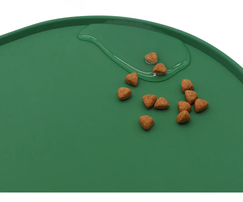 Silikon-Tiernapfunterlage, Wasserdichte Tischmatte zur Vermeidung von Verschüttungen, Leicht zu Reinigen, Rutschfeste Futtermatte für Hunde – Detail 5