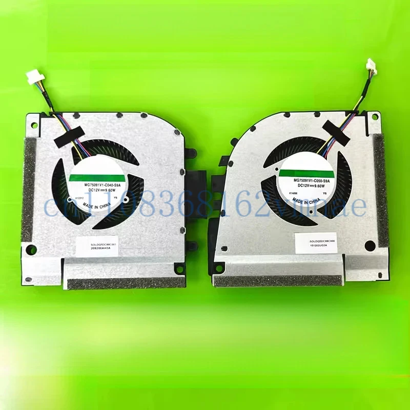 

Новый вентилятор охлаждения для игрового ноутбука Thunderobot 911 ZERO 2021 RTX30, радиатор MG75091V1-C050 C040-S9A, DC12V, для охлаждения CPU и GPU