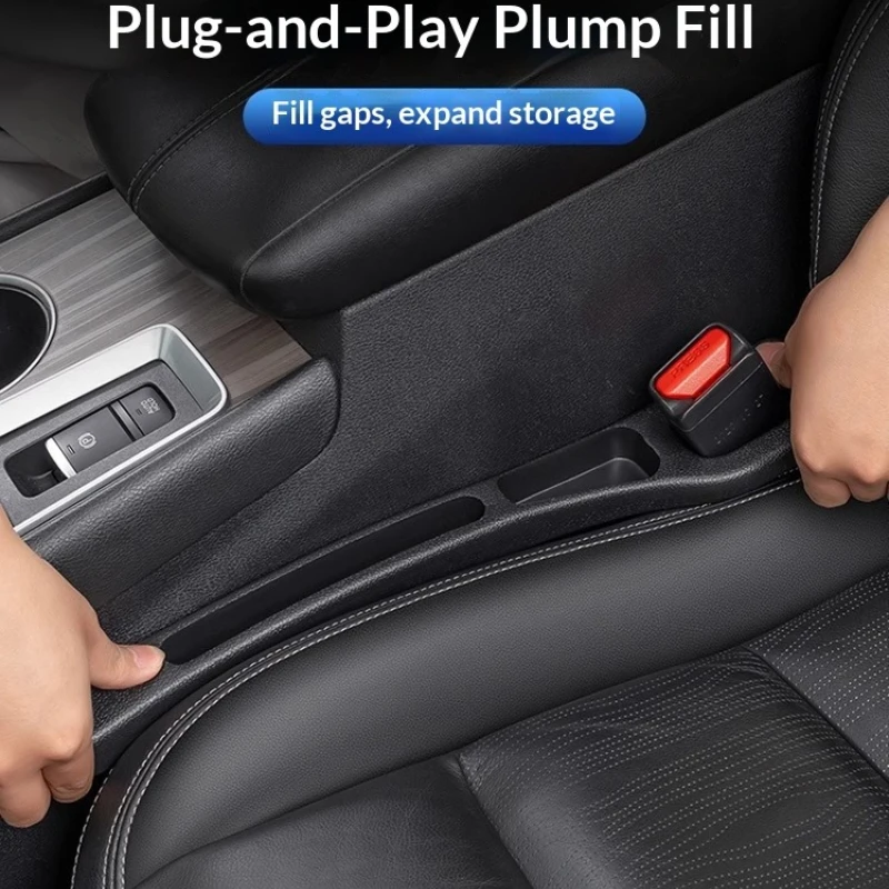 1 Pair of Car Seat Gap Plug Strips Seat Edge Protection Plug Strips and =Seat Anti-leak Plug Strips Have A Comfortable Hand Feel