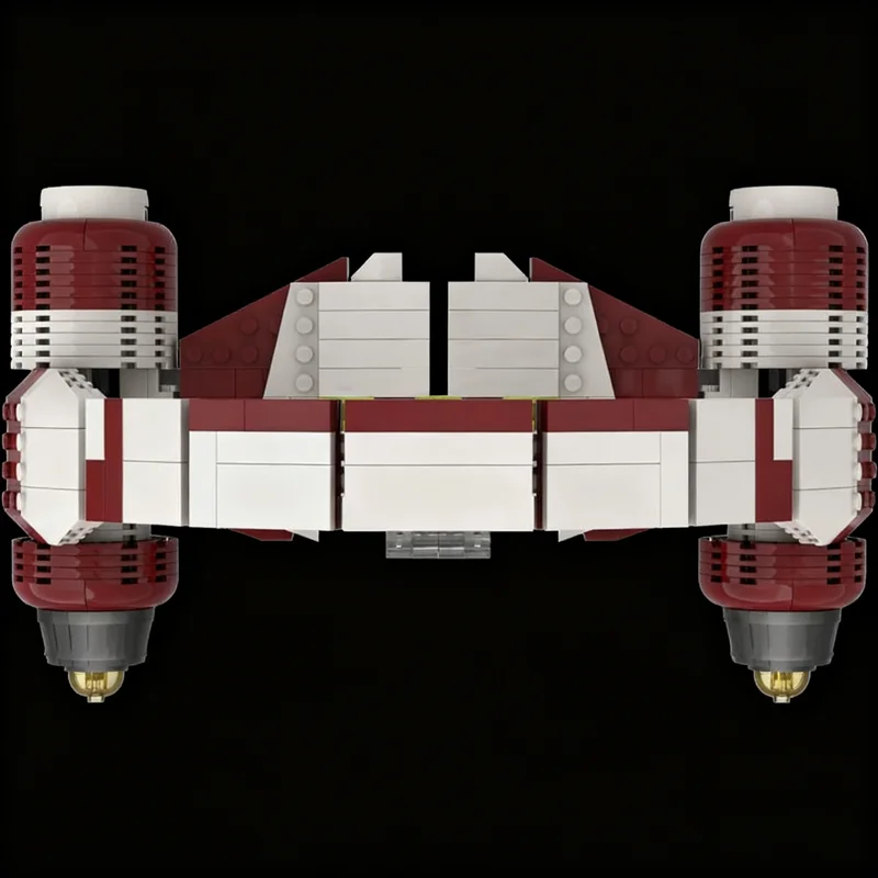 589 elementów MOC Obi-Wan S Hyperdrive Ring Star Battle Model Zabawka Klocki Architektura DIY Pomysł na Prezent Świąteczny Kreatywny