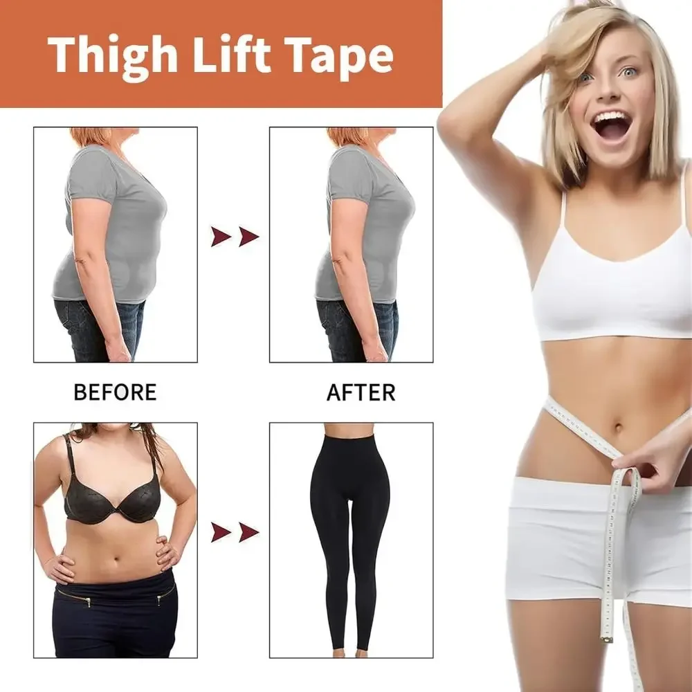 10PCS Hot Onzichtbare Dij Lift Tape Waterdicht Zweetbestendig Lift en Glow Patches Body Tape voor Vrouwen Huidverzorging