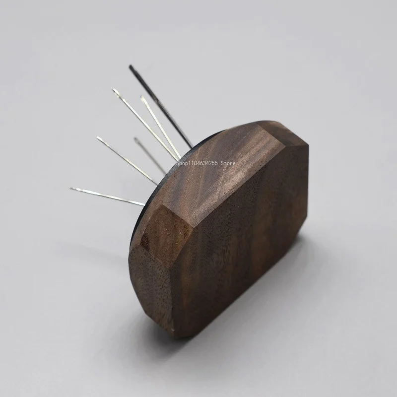 Retro Style Genuine Leather Square Shape Needle Cushion Needle Thread Bag Accessories DIY Hand Sewing Tools Anti Loss Anti Zha