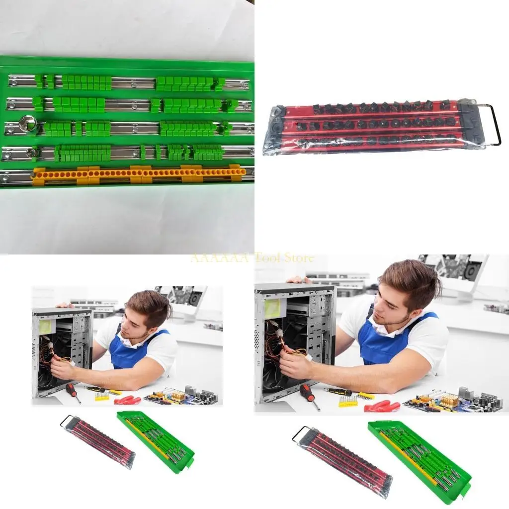 

A2BE SOCKET ORGINESERS HOLDER BOX Держатель гнездо дюйма 3/8 -дюймовый 1/4 -дюймовый клипы