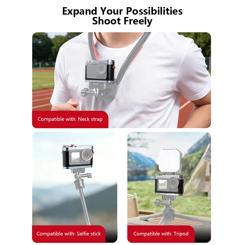 Für DJI Action 5 Pro 4 3, Schutzrahmen, Kombi-Käfig, ultraleichter Rahmen aus Aluminiumlegierung mit Schnellverschluss-Magnetadapter – Detail 28