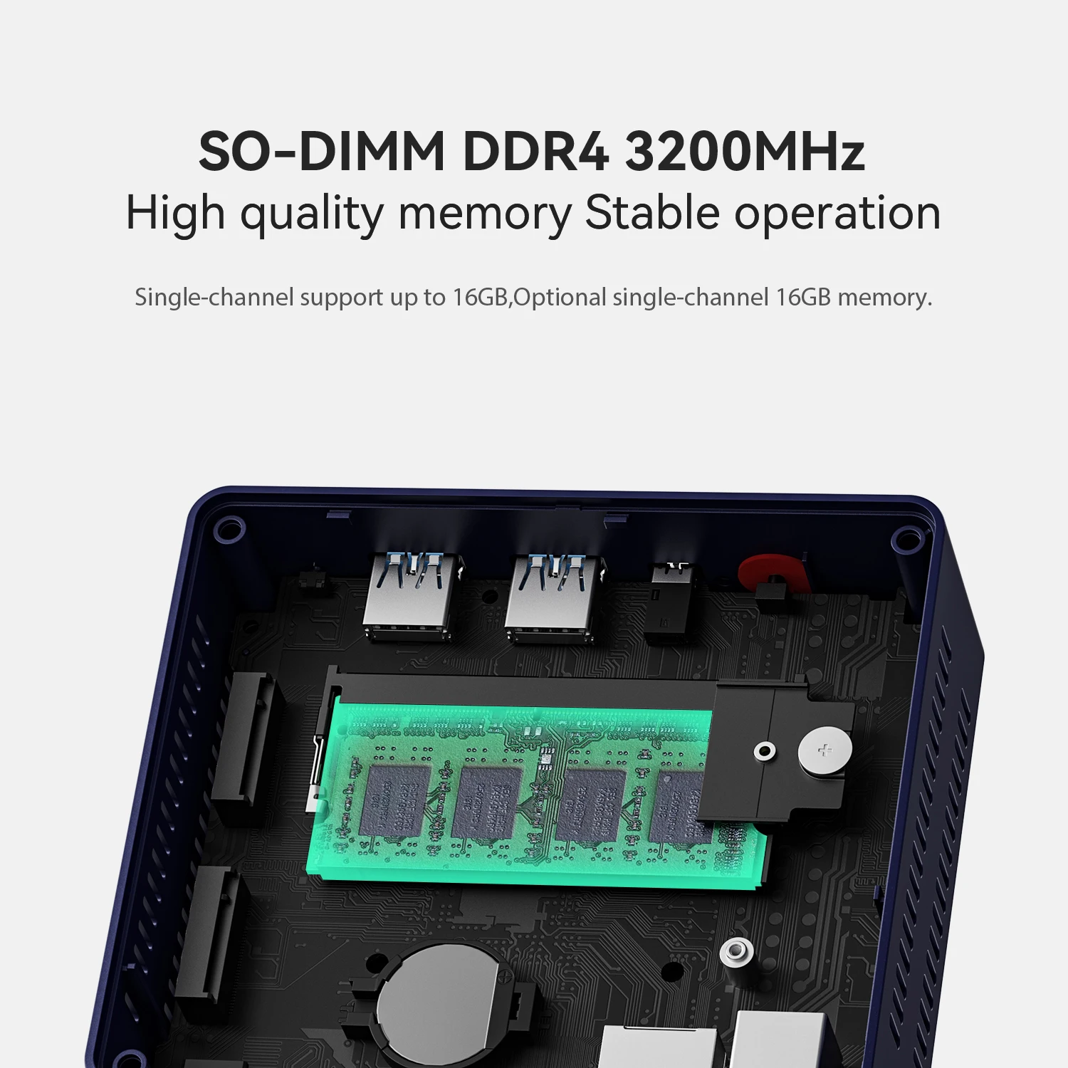 Beelink Mini S13 Mini ordinateur de bureau processeur Intel Twin Lake-N150 16G 500G 3200Mhz DDR4 SATA3 SSD