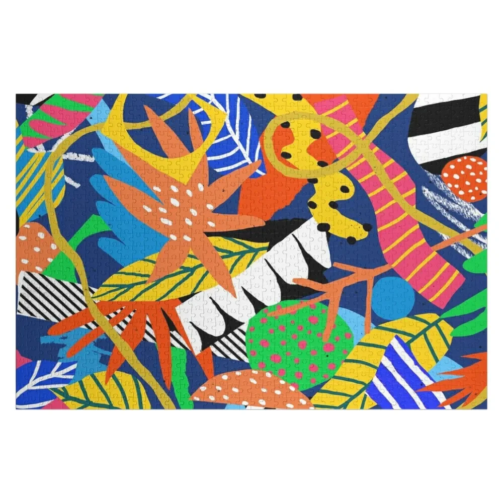 Jungle Jigsaw Puzzle Scale Motors Wooden Compositions For Children Wooden Decor Paintings Puzzle