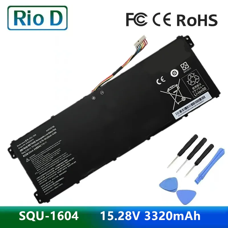 SQU-1604 Laptop Battery For Hasee 15.28V 48.8wh 3200mAh 916Q2272H L9 L9-581HN3 L9-781S X5-CP5D1 CP5E1 CP5S1  916Q2271H