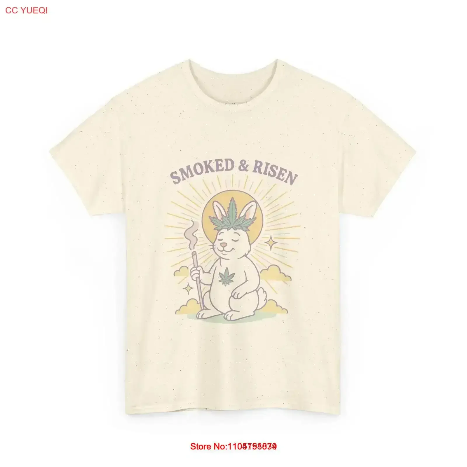 المدخن الارتفاع الأرنب تي شيرت البرد أرنب عقد المشتركة الموظفين القنب ورقة تاج خمر غسلها عادية مريحة الرسم امتدت