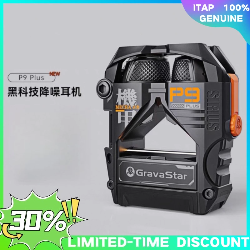 Новые беспроводные Bluetooth-наушники GravaStar P9 Plus, портативные игровые наушники с шумоподавлением, Hi-Fi звук, стерео RGB-подсветка Новые беспроводные Bluetooth-наушники GravaStar P9 Plus, портативные игровые наушники с шумоподавлением, Hi-Fi звук, стерео RGB-подсветка