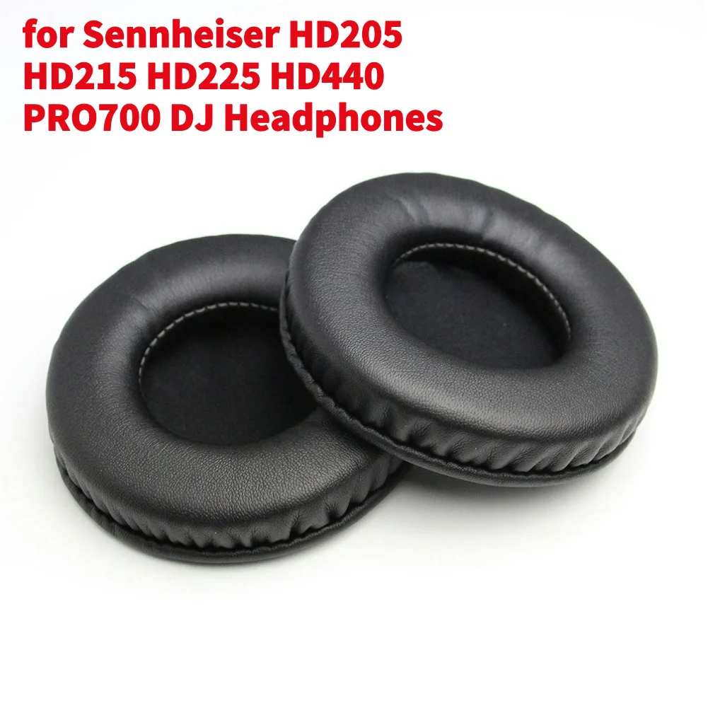 For Sennheiser HD205 HD215 PRO700 DJ Headphones Protein Leather Ear Pad Cushions for Sennheiser HD205 HD215 HD225 HD440 PRO700DJ