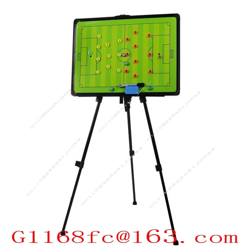 Large football floor-to-ceiling tactical command board with bracket coach magnetic tactical board