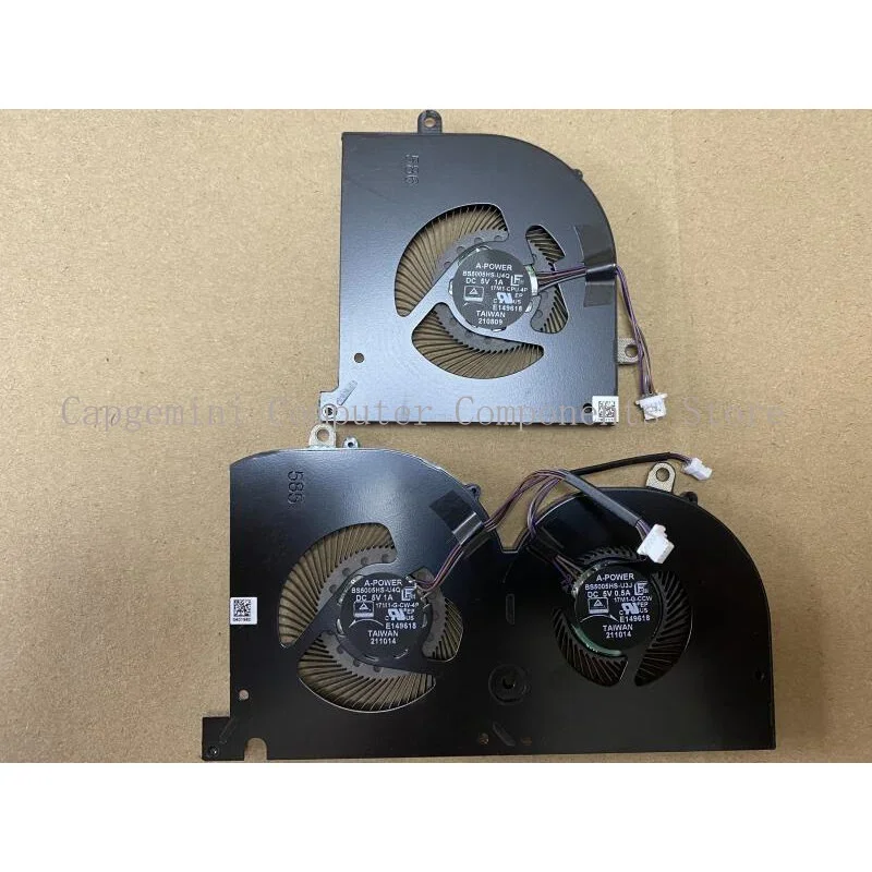 

New CPU GPU Cooling Fan DC5V 1A 17M1-G-CW-4P For MSI Creator17 GS76 WS76 MS-17M1