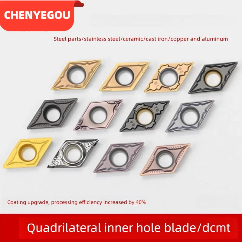 

DCMT070204 DCMT070208 DCMT11T304 DCMT11T308 Turning Insert DCMT Carbide Inserts CNC Lathe Blade For Stainless Steel Lathe Cutter