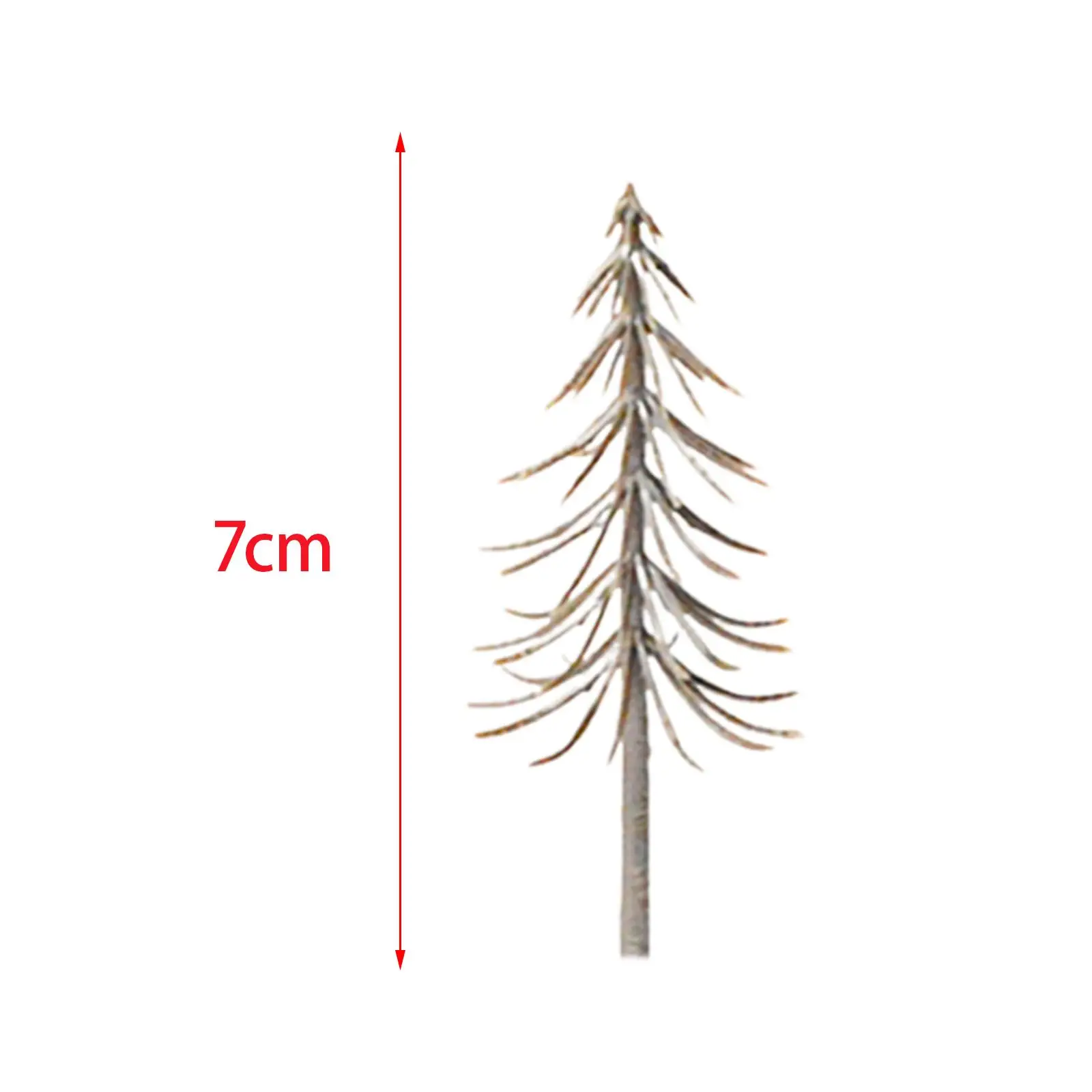 Confezione da 50 modelli di alberi da neve modello diorami ferroviari micro architettura paesaggistica