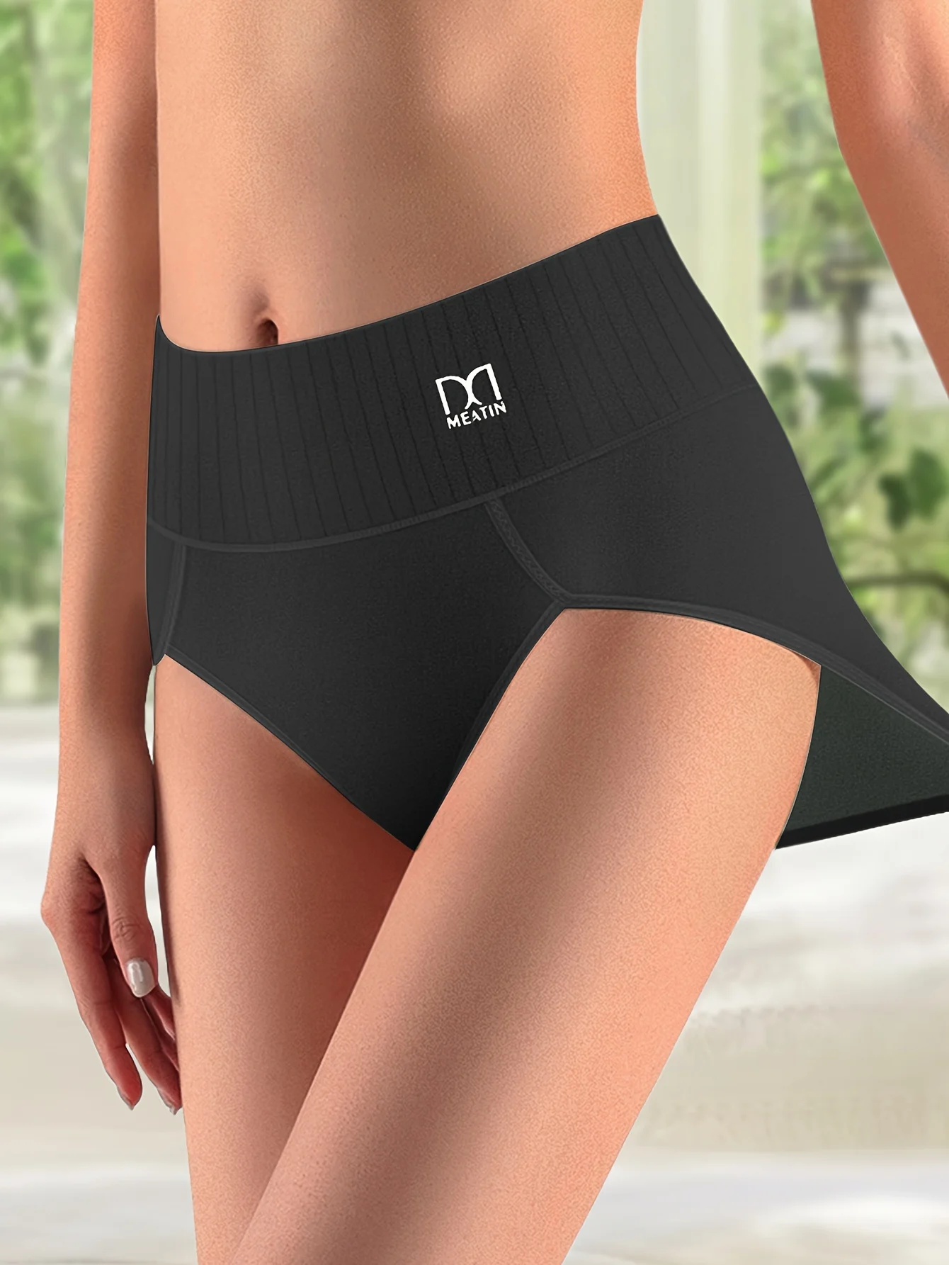 4 pcs High Waisted Tummy Tuck Women's Panties Tummy Tuck Comfortable Cotton Ski… - Image 4