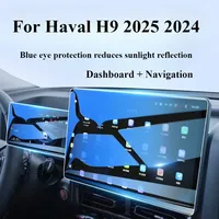 For Haval H9 2025 2024 Tempered Glass Car Interior Navigation Entertainment Media Touch Center Display Screen Protective Film