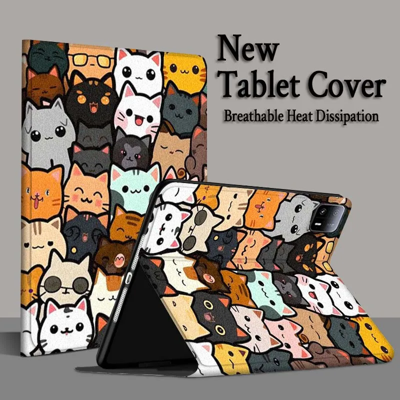 Immagine 6: Cartoon Cat Flower Per Xiaomi Redmi Mi Pad 4 5 6 6s 7 7s SE Pro 2 11 Plus Max 12.4 11 11.2 12.5 8.7 pollici Tablet Case