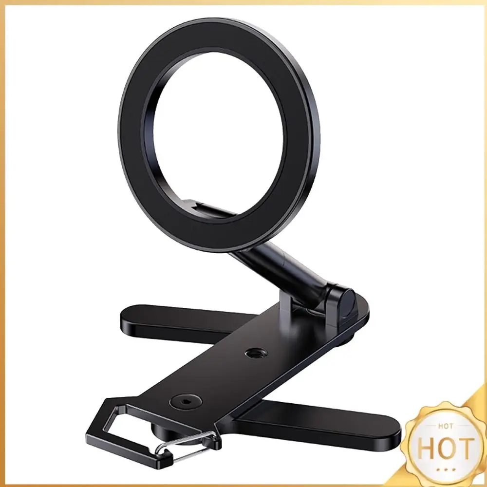 

Foldable Magnetic Phone Holder 360 Rotation Smartphone Bracket with 1/4in Threads & Hook for iPhone 12-17 Series