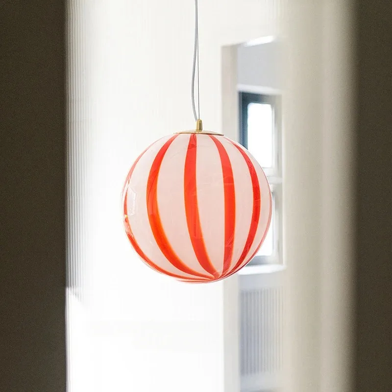 Modern Lollipop Ball Chandelier creative macaron ball pendant Lamp for Bedroom kids room kids room LED Round Pendant Lamp