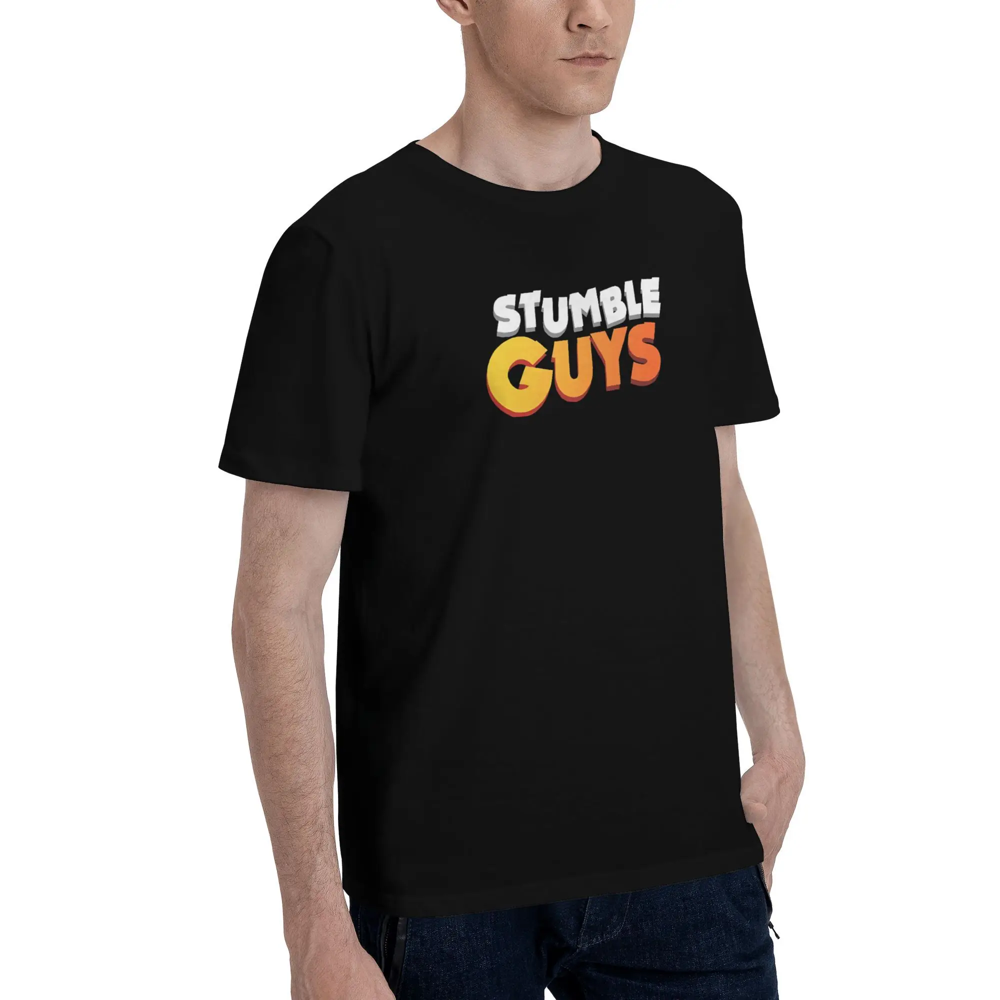 New 2025 yaer Stumble Guys 3D Typography  t shirt men sleeve shirt