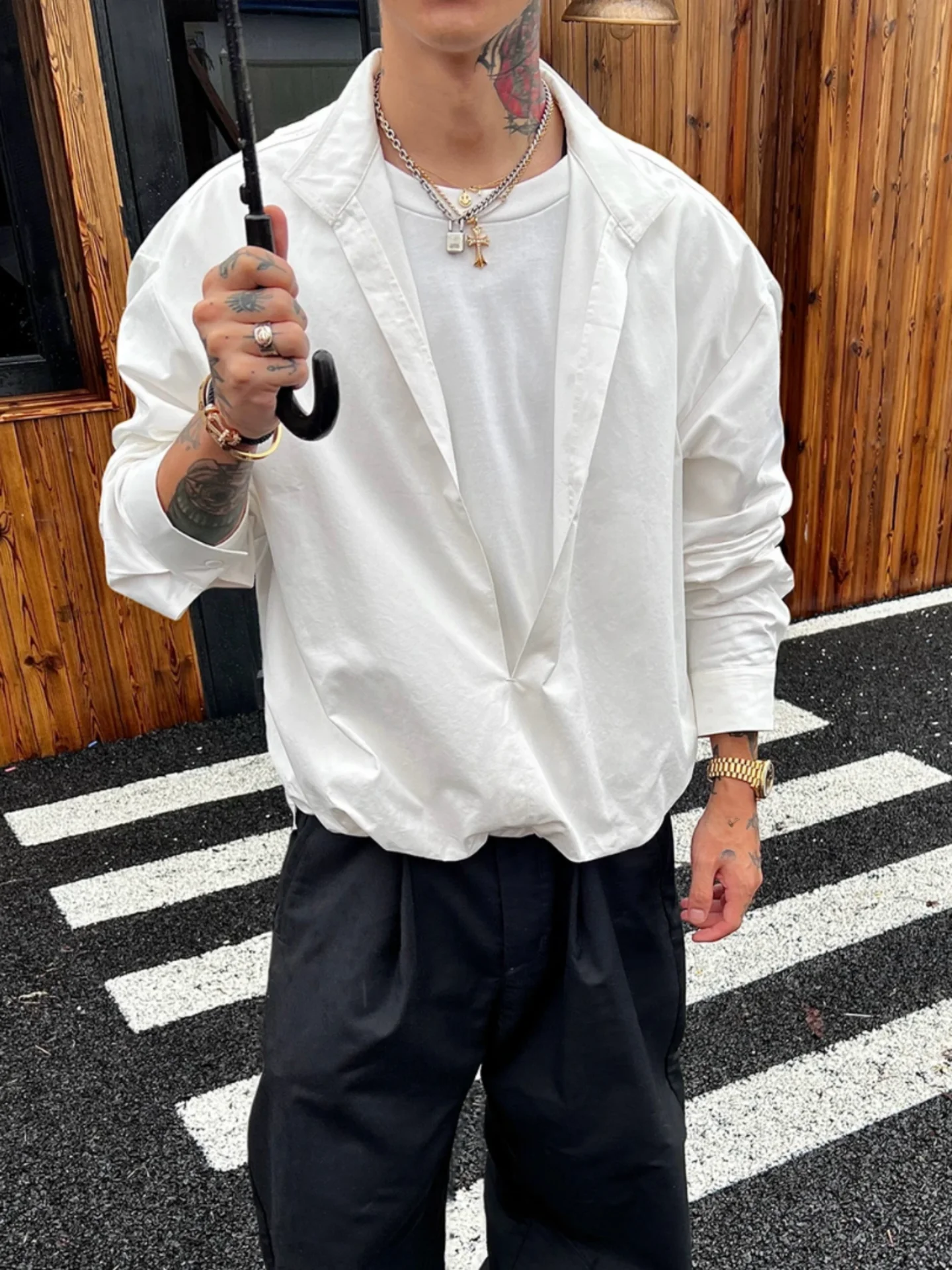 

Faionable Мужской повседневный многослойный жилет irt, осенний новый жилет-стойка с длинной застежкой-молнией, цвет полиэстер