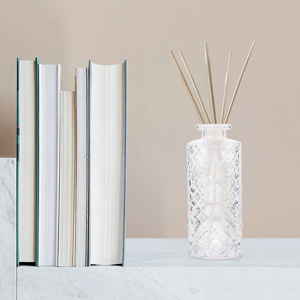 

2Pcs Glass Diffuser Bottle Elegant Aroma Storage Holder for Essential Oils Desktop Decor Transparent Aroma Diffuser Bottle