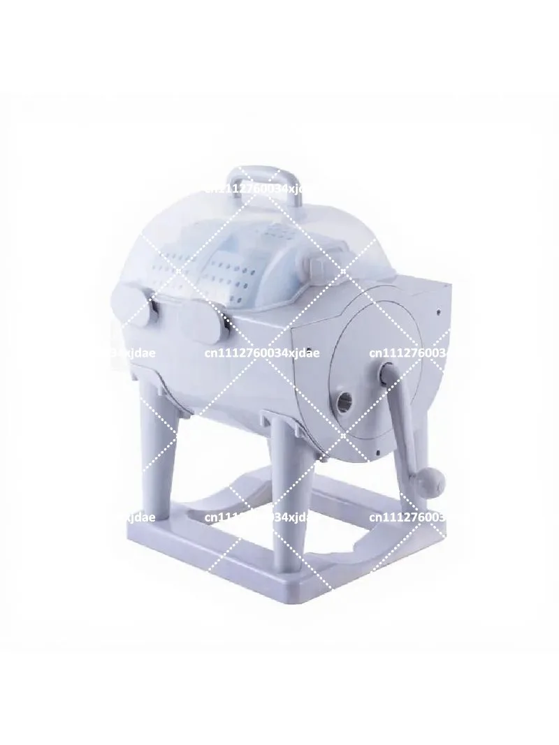 Manual Washing Machine for Home, Double Bucket Hand Crank Clothes Wringer, Portable Laundry Dehydrator for Dormitory