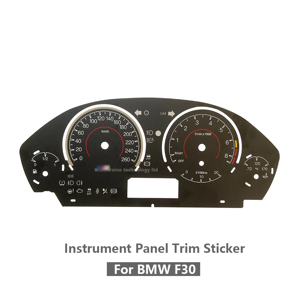 

260km/h Gauge Face Dashboard Cover Sticker Instrument Panel Trim For BMW F30 F31 F34 F35 F33 Dashboard Layer Sticker