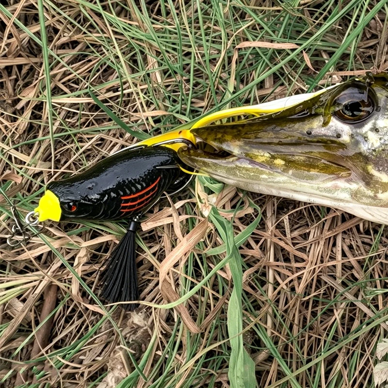 WEIHE 9cm25g Zweiteiliger Farbiger Seiden-Riesenfrosch Modifizierter Donnerfrosch – Detail 7